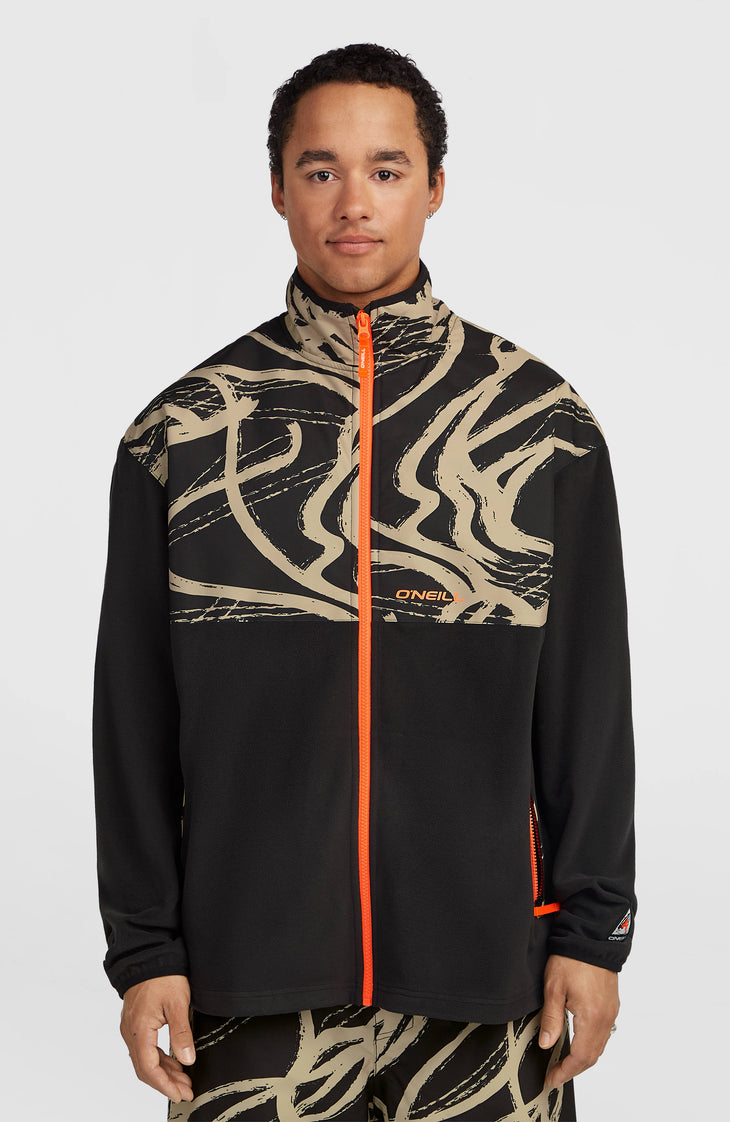 FWC'Play Polartec® Hyperfleece vest met volledige rits | Beige Snowtracks