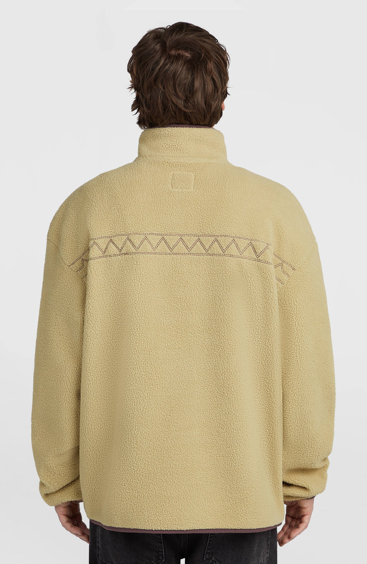 Trui O'Riginals Fleece met halve rits | Olive Blush