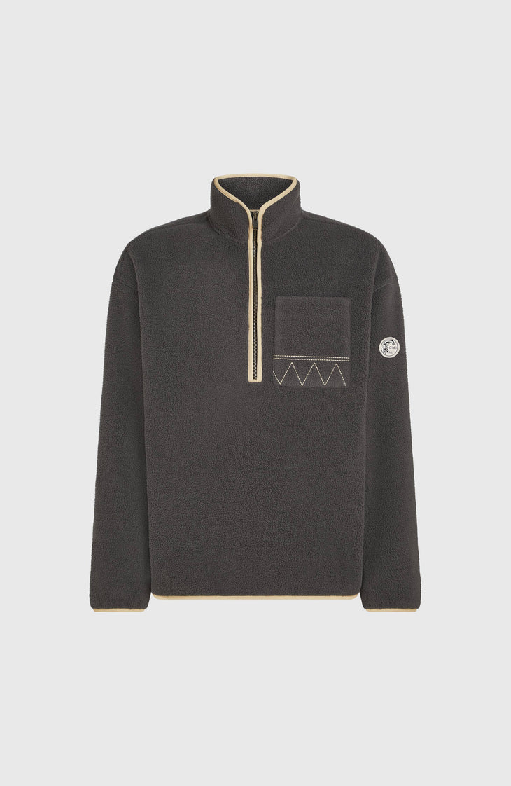 Trui O'Riginals Fleece met halve rits | Raven