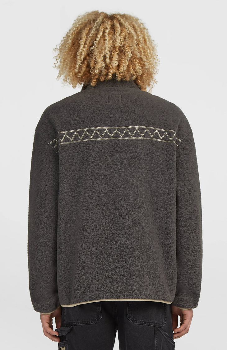 Trui O'Riginals Fleece met halve rits | Raven