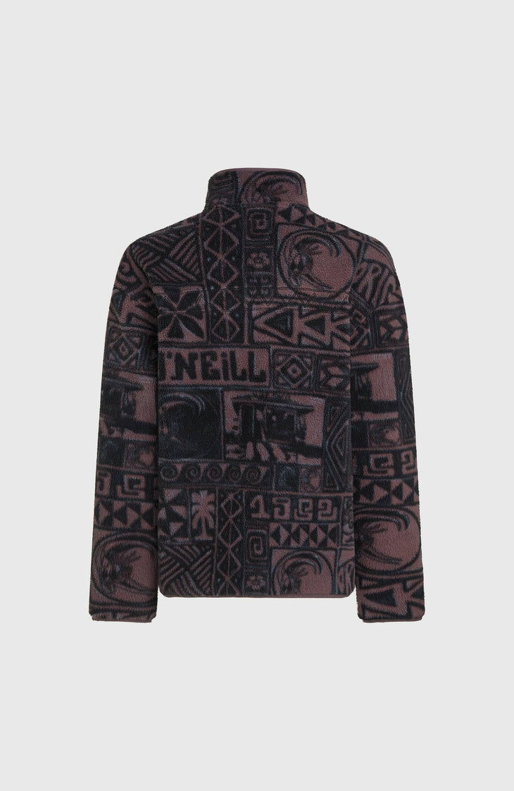 Trui O'Riginals Fleece met halve rits | Purple Stamps