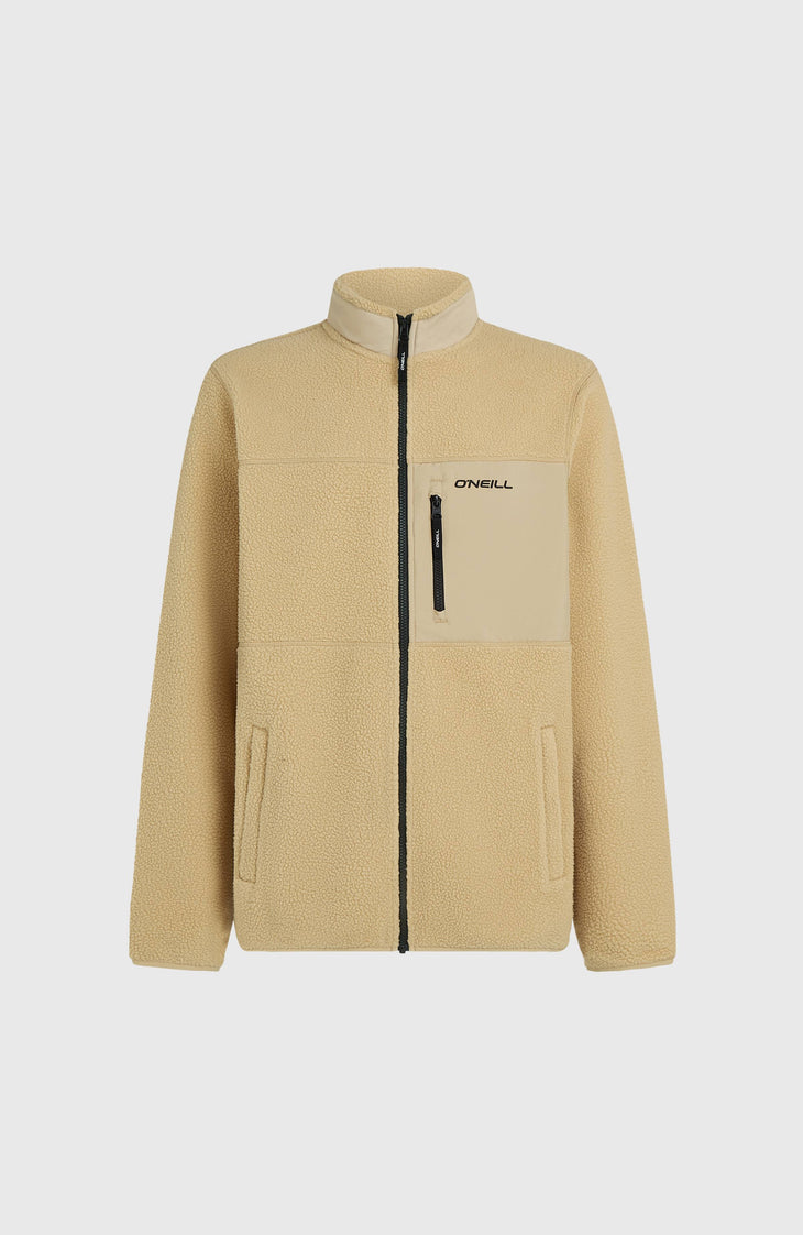 Must-Have High-Pile fleecevest met volledige rits | Olive Blush