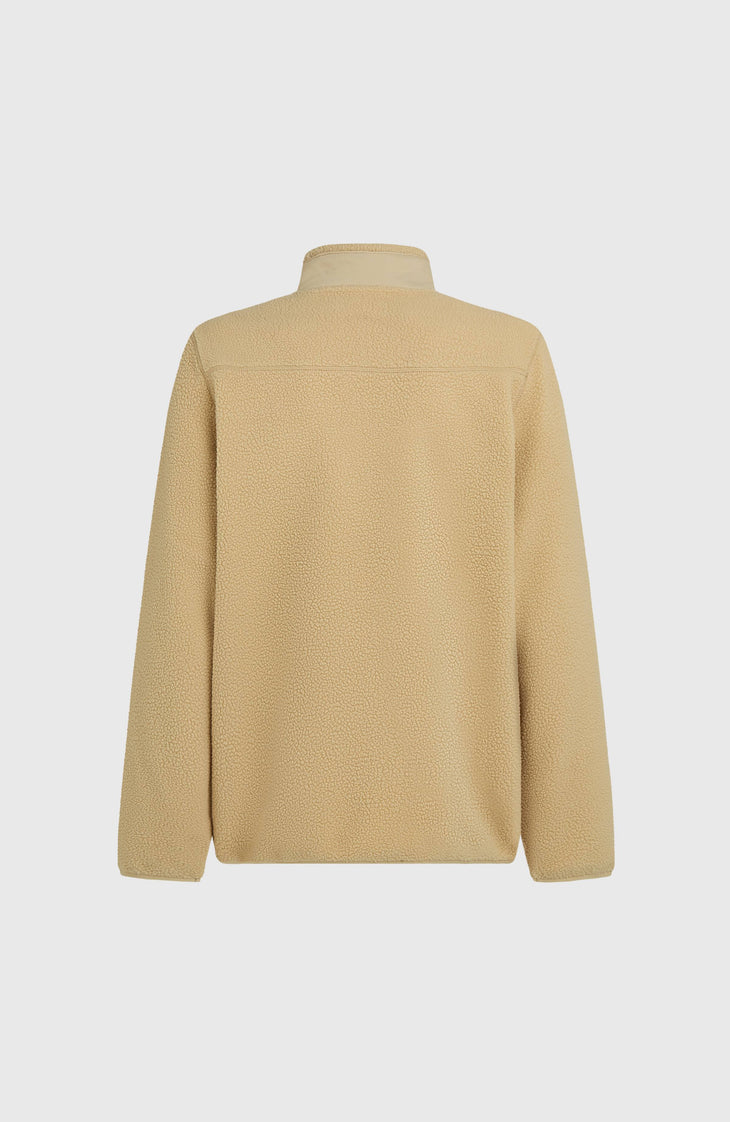 Must-Have High-Pile fleecevest met volledige rits | Olive Blush