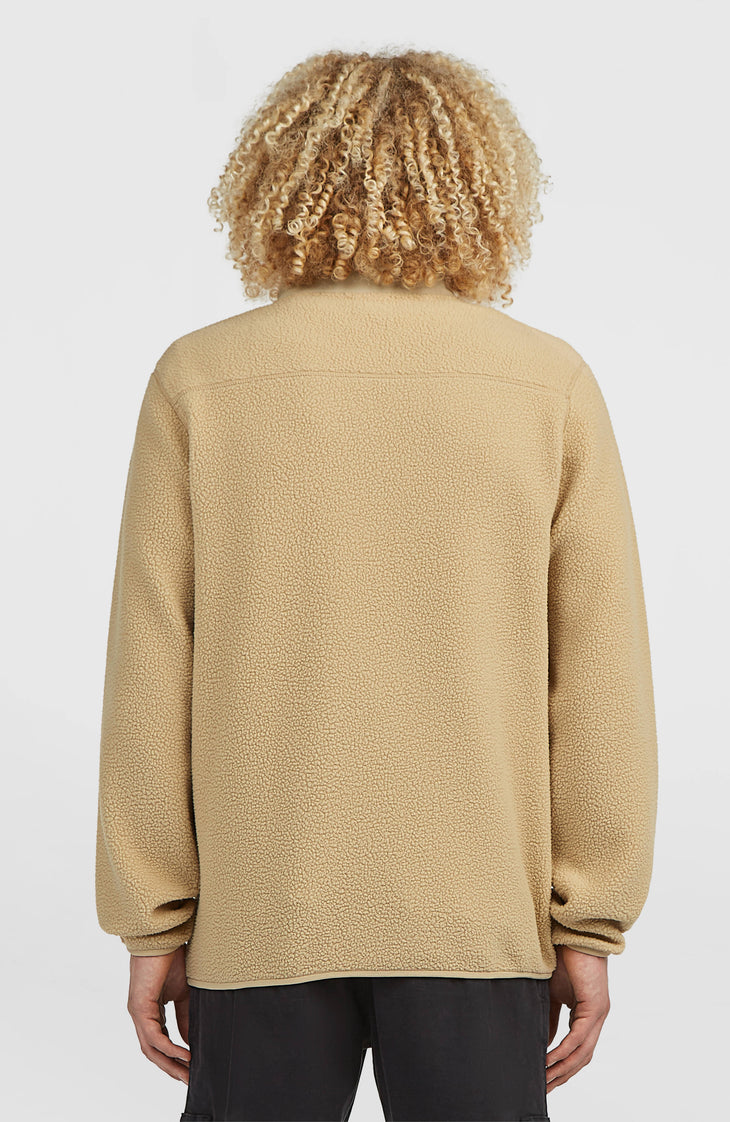 Must-Have High-Pile fleecevest met volledige rits | Olive Blush