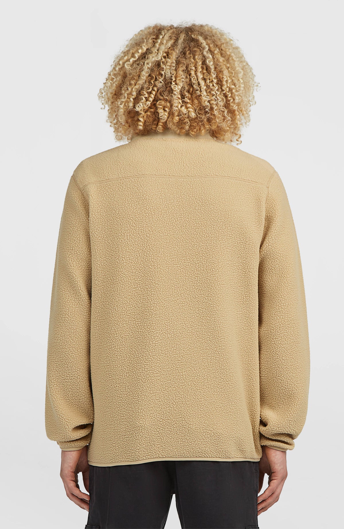 Must-Have High-Pile fleecevest met volledige rits | Olive Blush