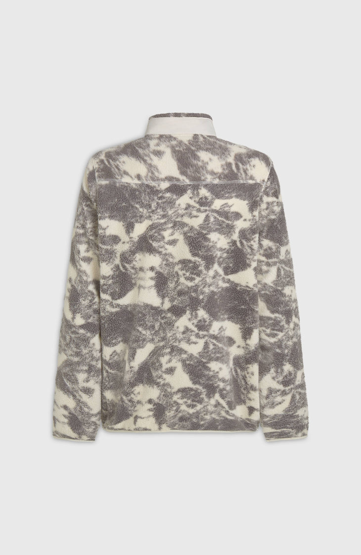 Must-Have High-Pile fleecevest met volledige rits | Grey Mountain Landscape