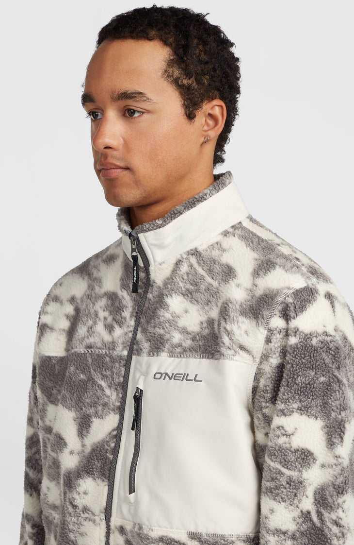 Must-Have High-Pile fleecevest met volledige rits | Grey Mountain Landscape