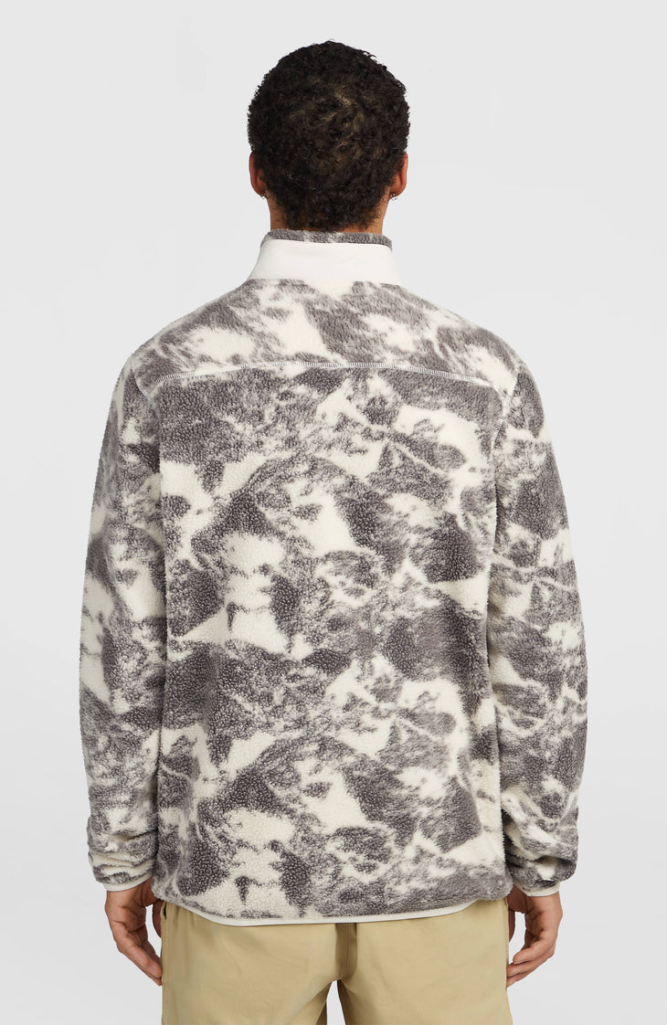 Must-Have High-Pile fleecevest met volledige rits | Grey Mountain Landscape