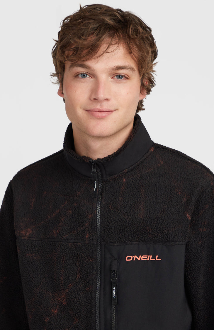 Must-Have High-Pile fleecevest met volledige rits | Black Basalt