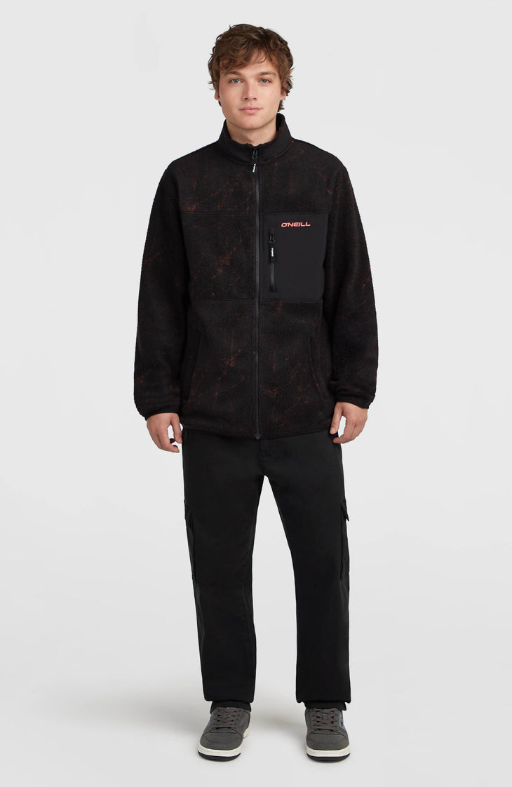 Must-Have High-Pile fleecevest met volledige rits | Black Basalt