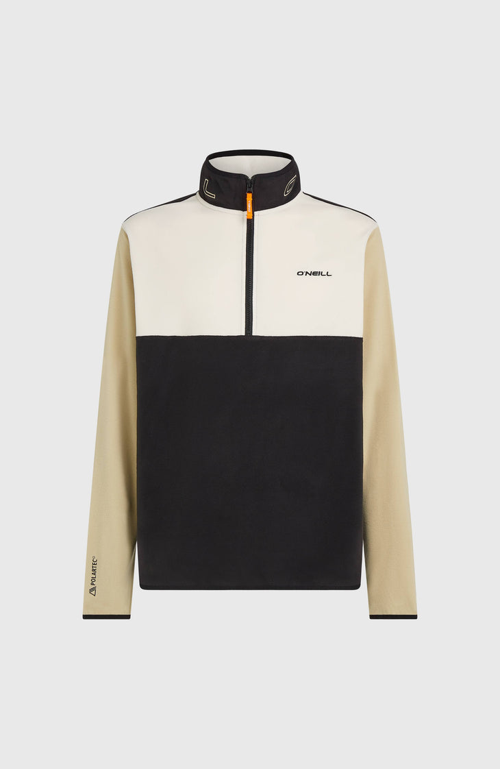 FWC'Cruz Triple Polartec® fleecetrui met halve rits | Linen White Colour Block
