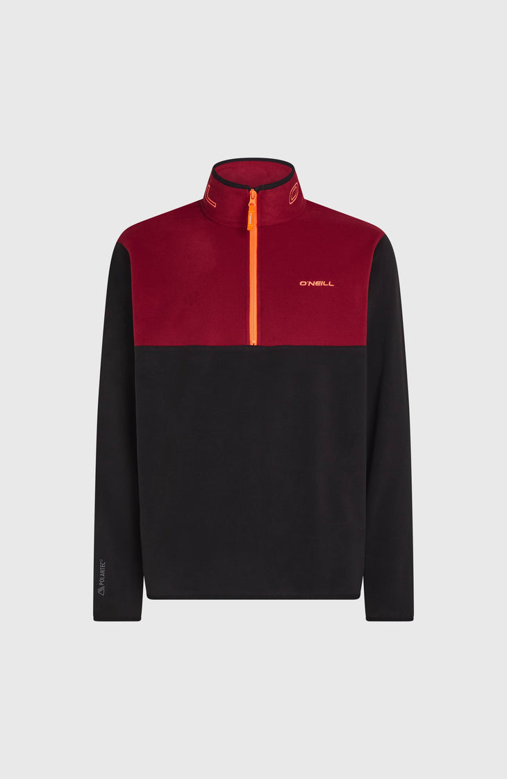 FWC'Cruz Triple Polartec® fleecetrui met halve rits | Tamarillo Colour Block