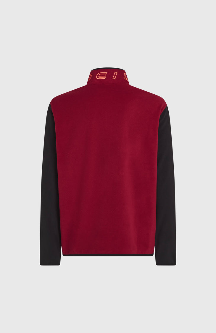 FWC'Cruz Triple Polartec® fleecetrui met halve rits | Tamarillo Colour Block