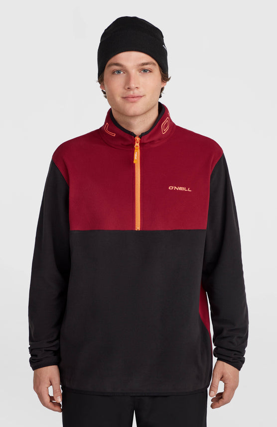 FWC'Cruz Triple Polartec® fleecetrui met halve rits | Tamarillo Colour Block