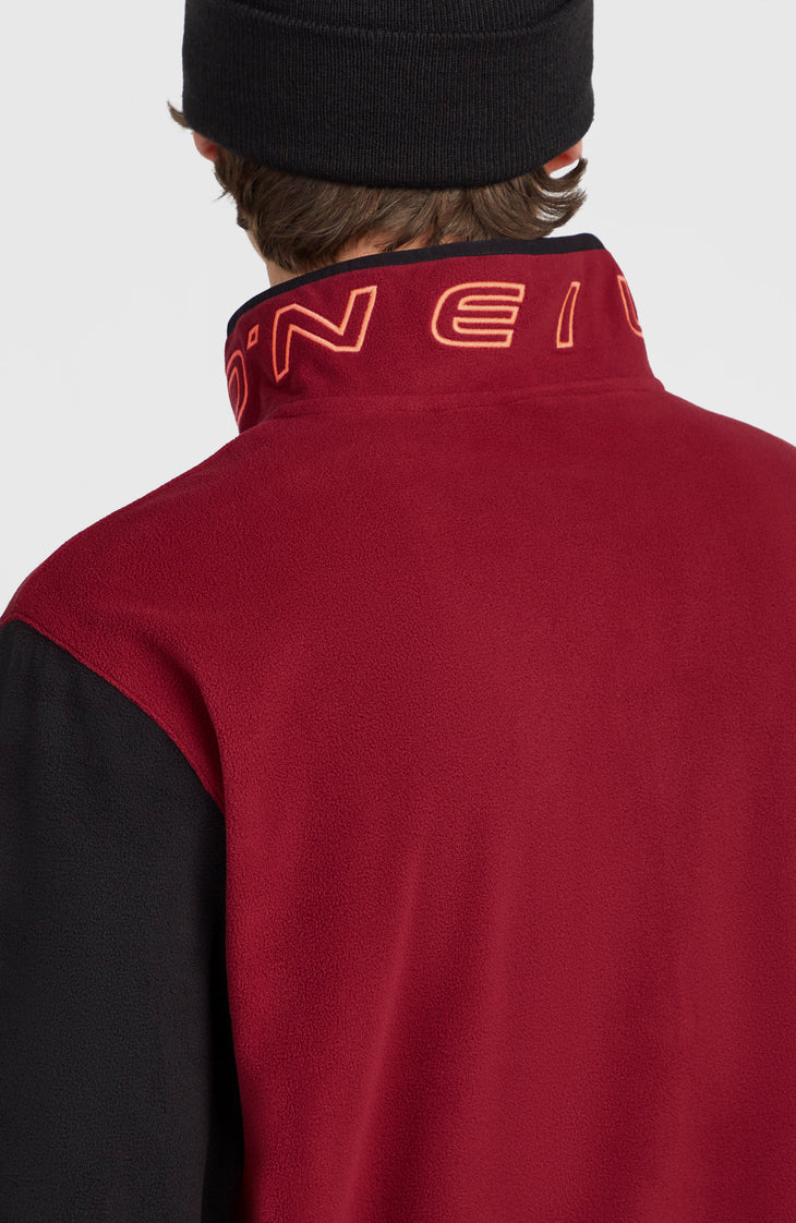 FWC'Cruz Triple Polartec® fleecetrui met halve rits | Tamarillo Colour Block