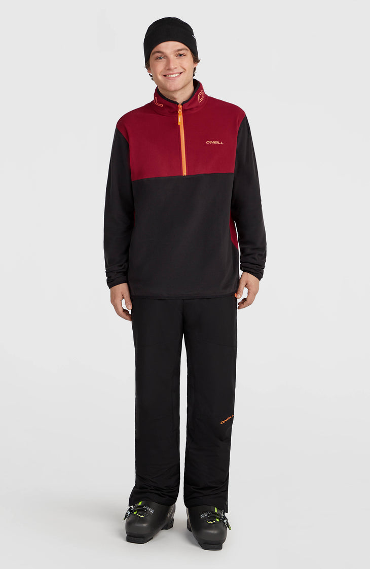 FWC'Cruz Triple Polartec® fleecetrui met halve rits | Tamarillo Colour Block