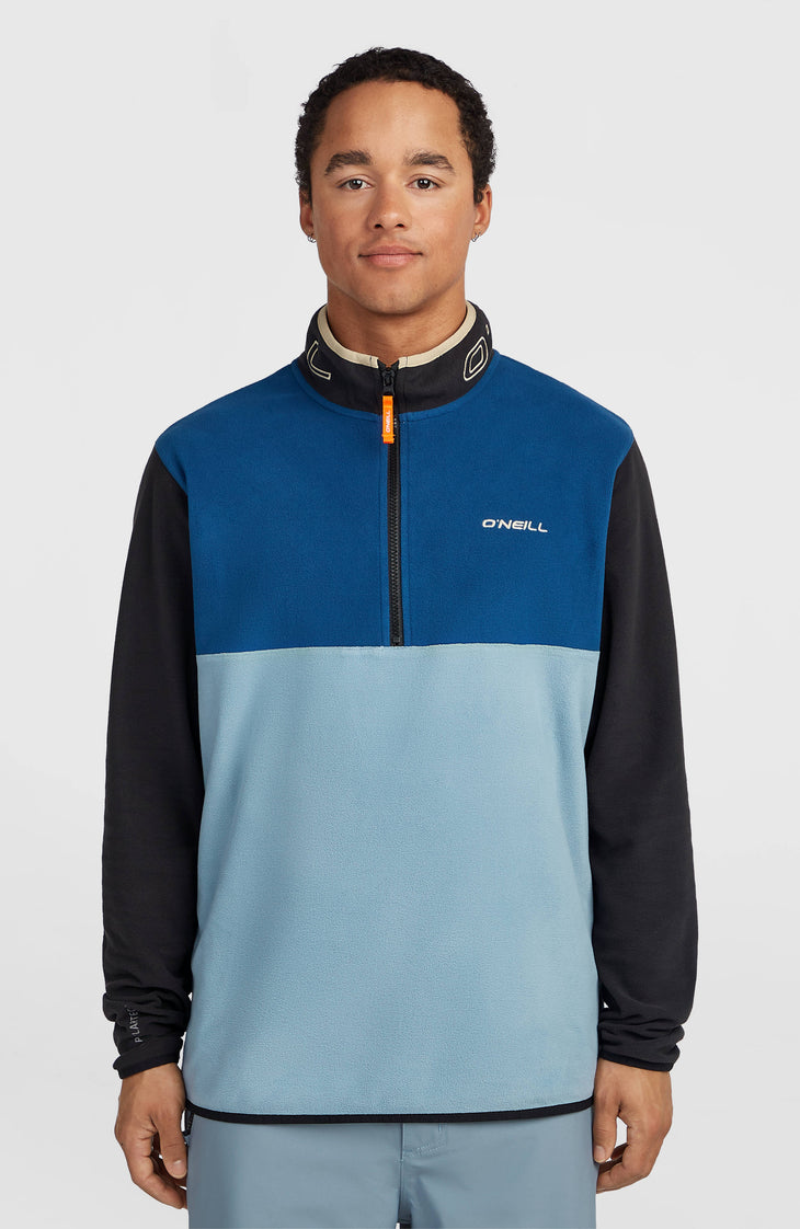 FWC'Cruz Triple Polartec® fleecetrui met halve rits | Regal Blue Colour Block