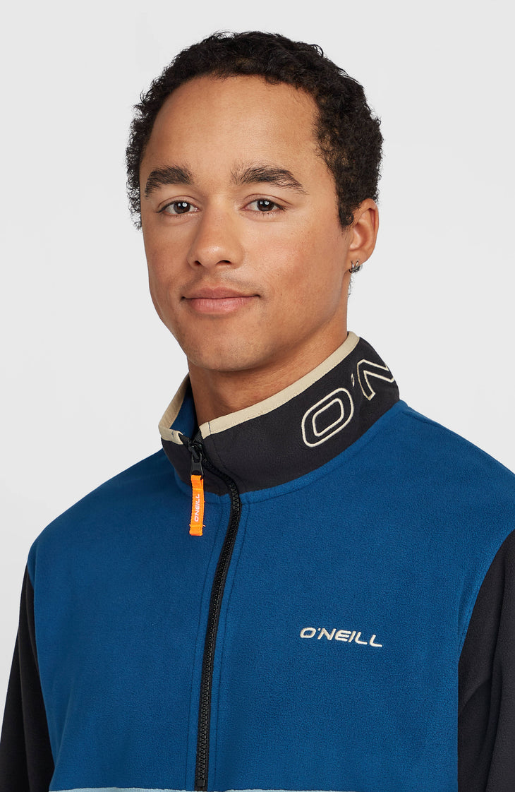 FWC'Cruz Triple Polartec® fleecetrui met halve rits | Regal Blue Colour Block