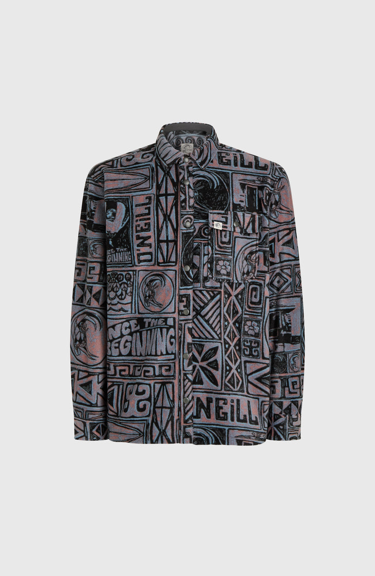 O'Riginals Superfleece overhemd | Purple Stamps