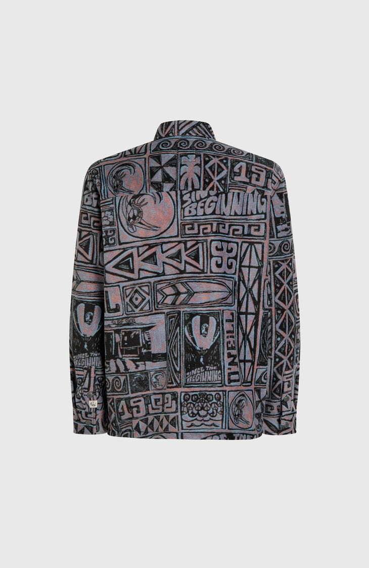 O'Riginals Superfleece overhemd | Purple Stamps