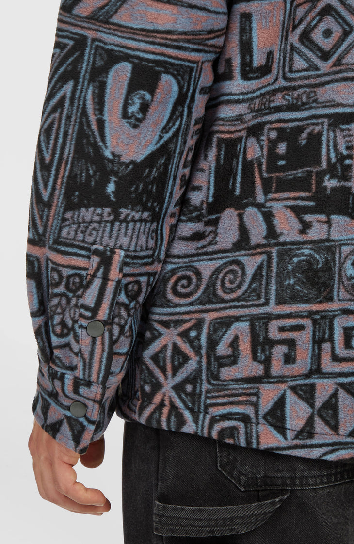 O'Riginals Superfleece overhemd | Purple Stamps