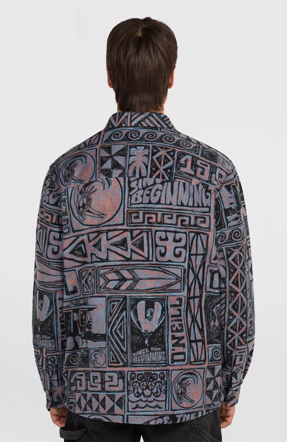 O'Riginals Superfleece overhemd | Purple Stamps