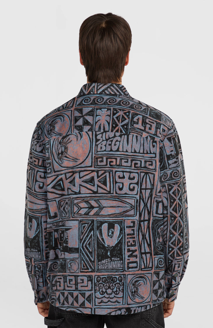 O'Riginals Superfleece overhemd | Purple Stamps