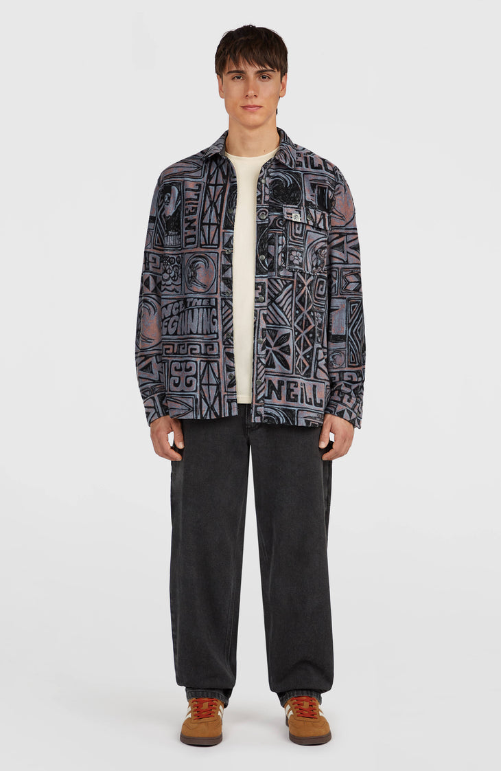 O'Riginals Superfleece overhemd | Purple Stamps