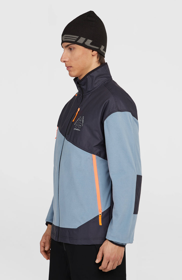 FWC'Peak Polartec® Fire Hyperfleece vest met volledige rits | Murky Water Colour Block