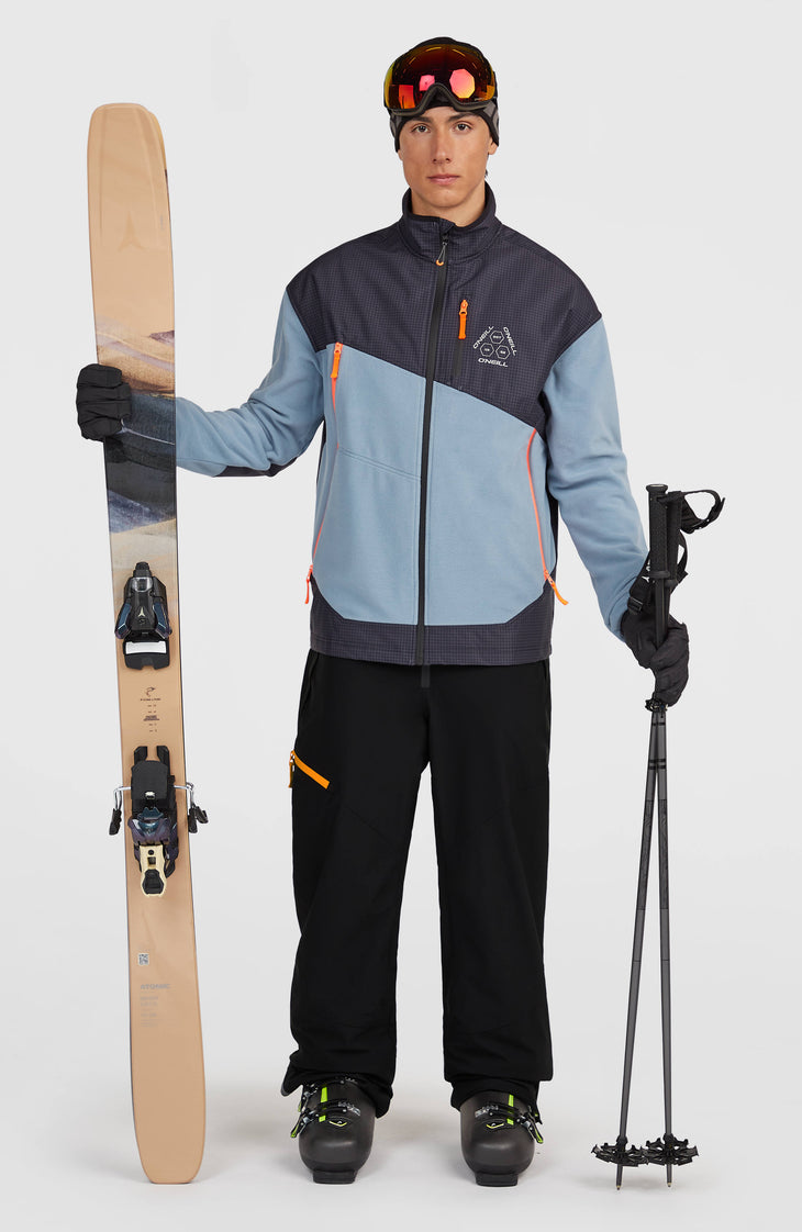 FWC'Peak Polartec® Fire Hyperfleece vest met volledige rits | Murky Water Colour Block