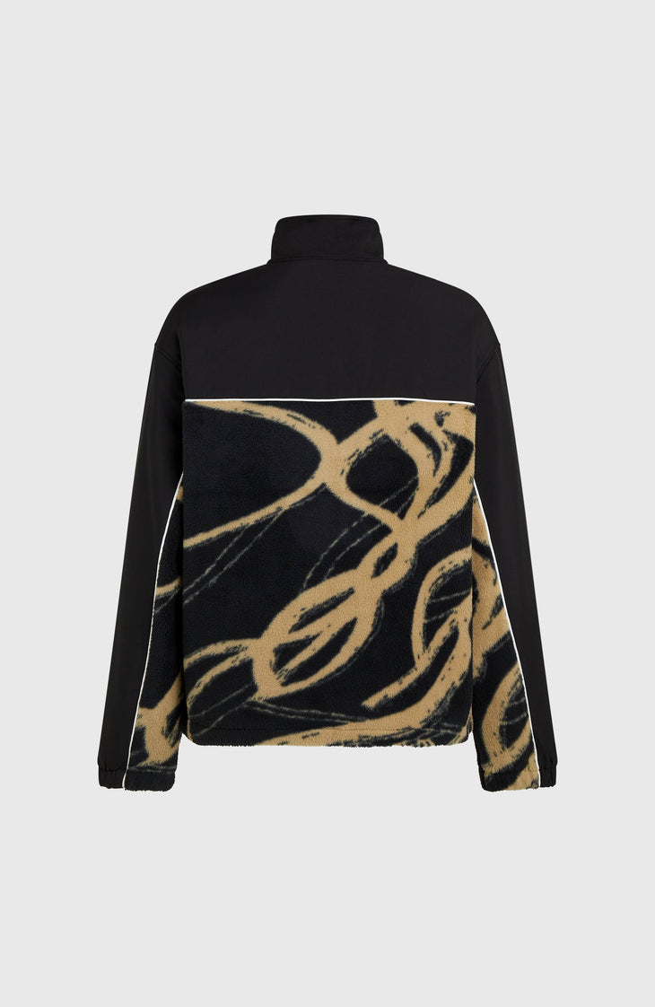 FWC'Play Hyperfleece vest met volledige rits | Beige Snowtracks