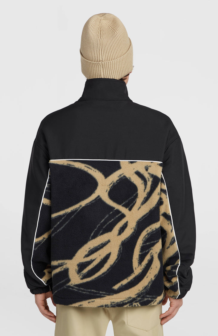 FWC'Play Hyperfleece vest met volledige rits | Beige Snowtracks