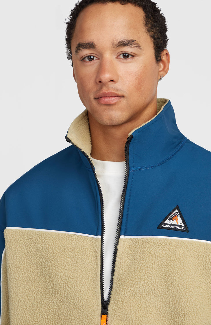 FWC'Play Hyperfleece vest met volledige rits | Regal Blue Colour Block