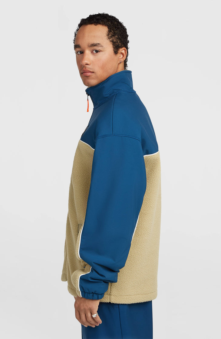 FWC'Play Hyperfleece vest met volledige rits | Regal Blue Colour Block