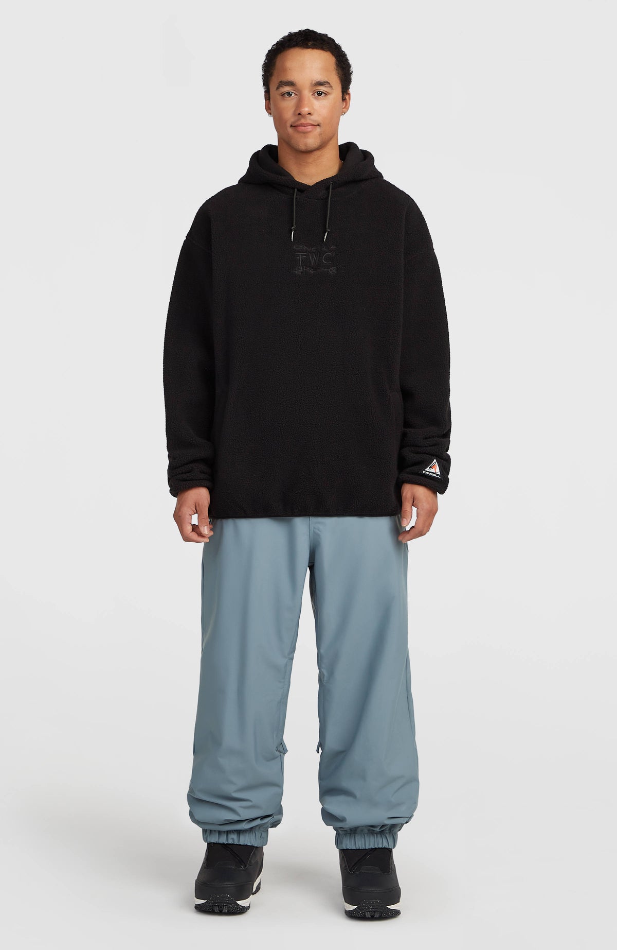 FWC'Play hoodie van hoogpolig fleece | Black Out