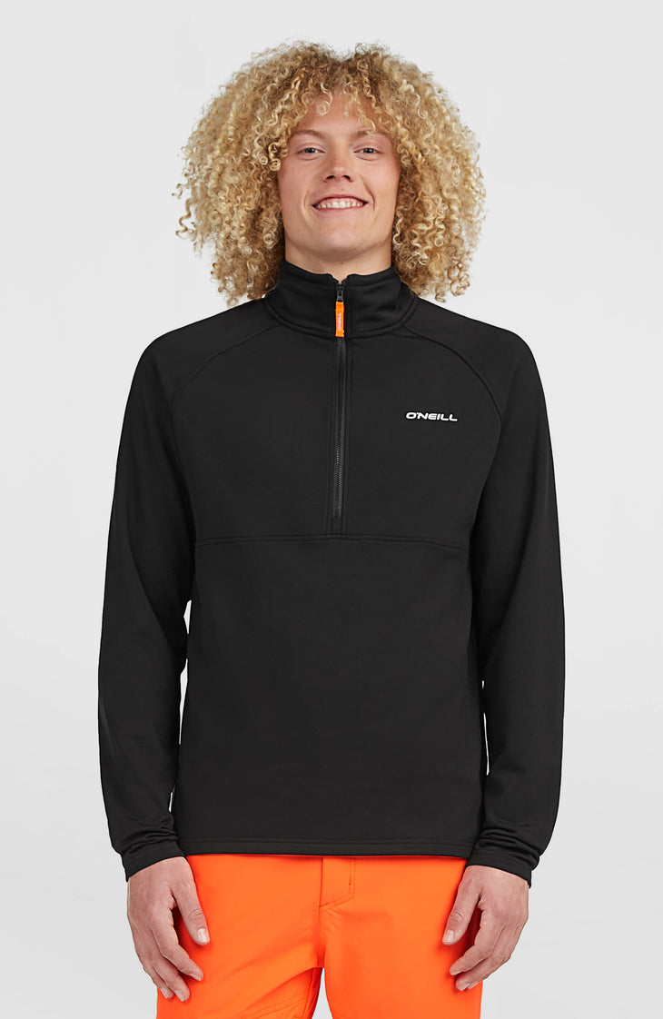 FWC'Cruz fleecetrui met halve rits | Black Out