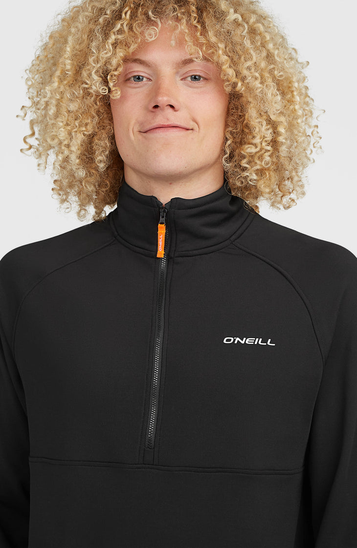 FWC'Cruz fleecetrui met halve rits | Black Out