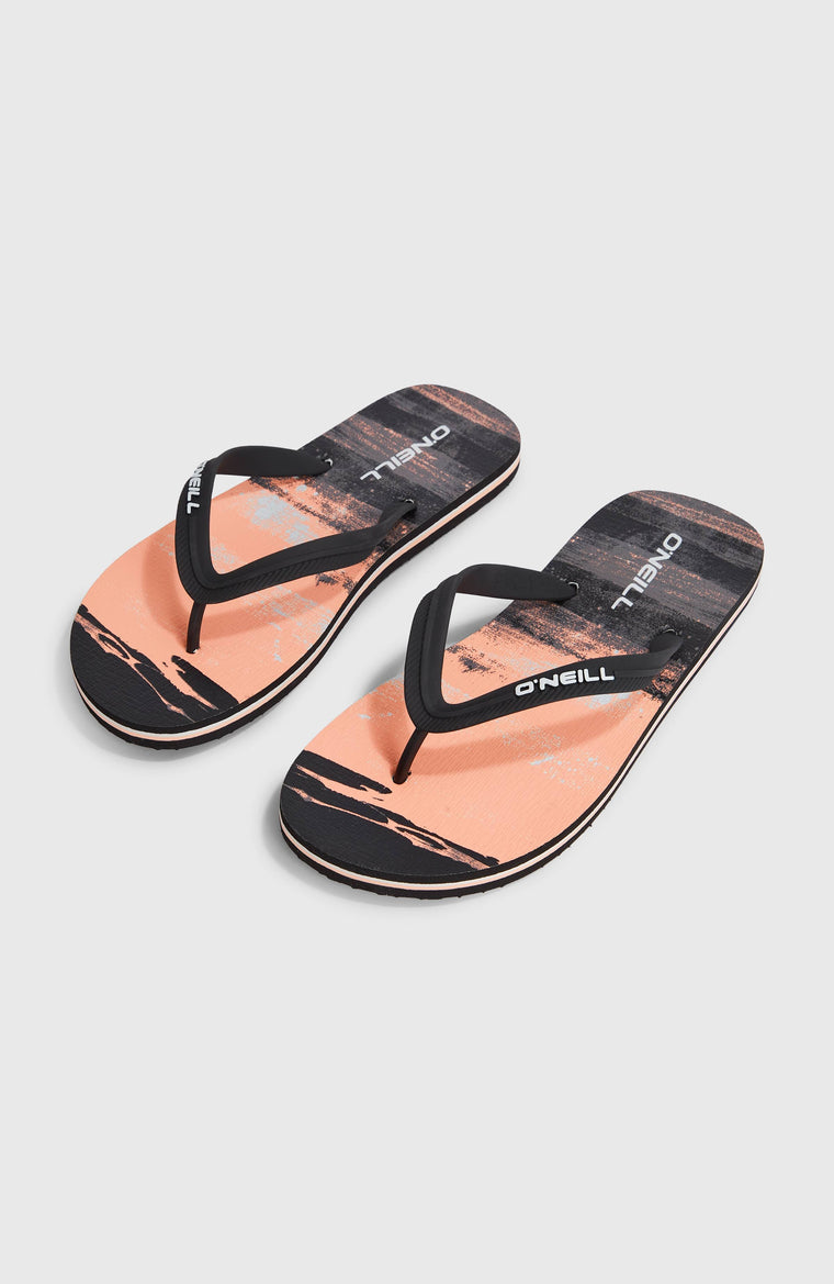 Profile Graphic slippers | Coral Melted Texture Profile Graphic slippers | Coral Melted Texture