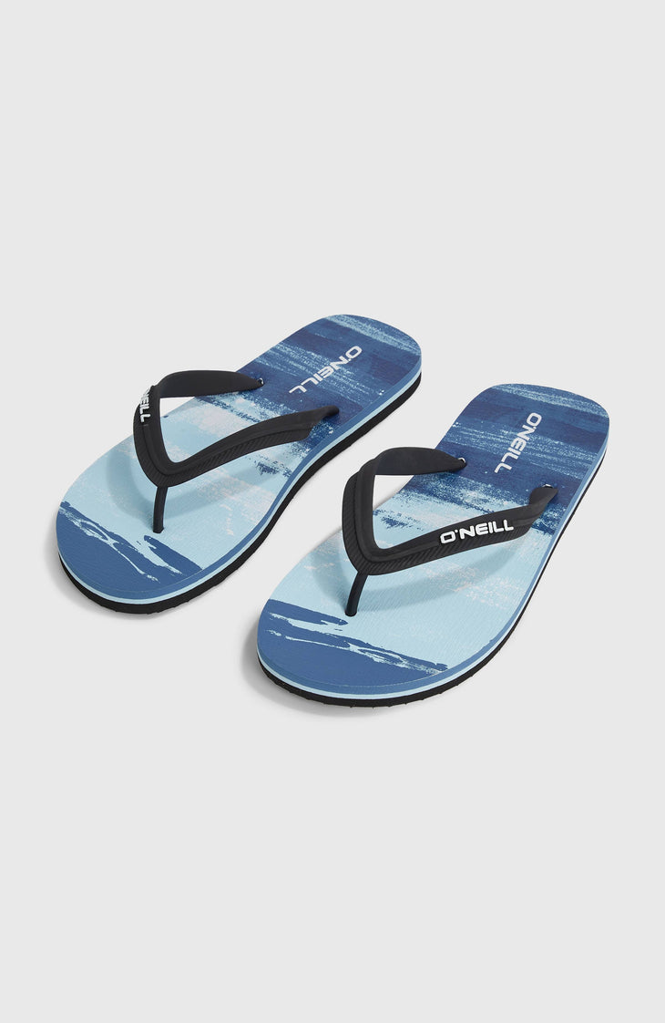 Profile Graphic slippers | Blue Melted Texture