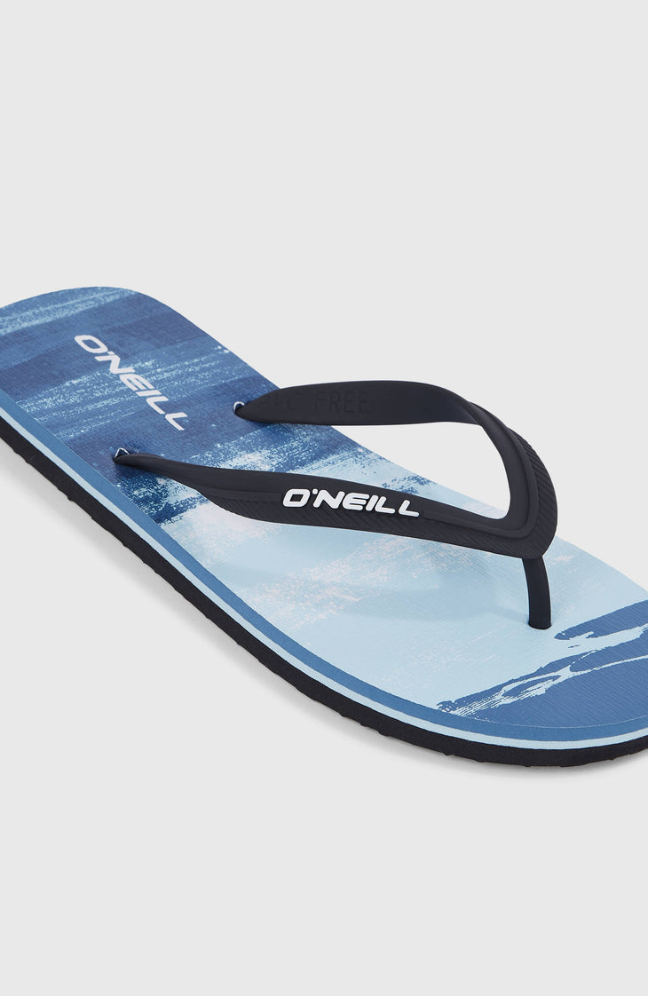 Profile Graphic slippers | Blue Melted Texture