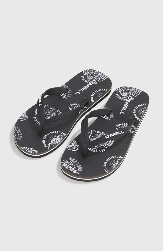 Profile Graphic slippers | Black Mystical
