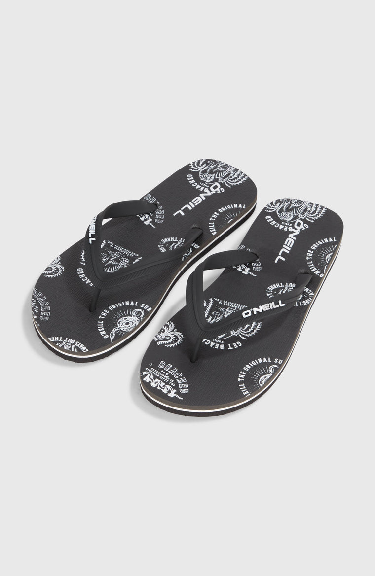 Profile Graphic slippers | Black Mystical Profile Graphic slippers | Black Mystical