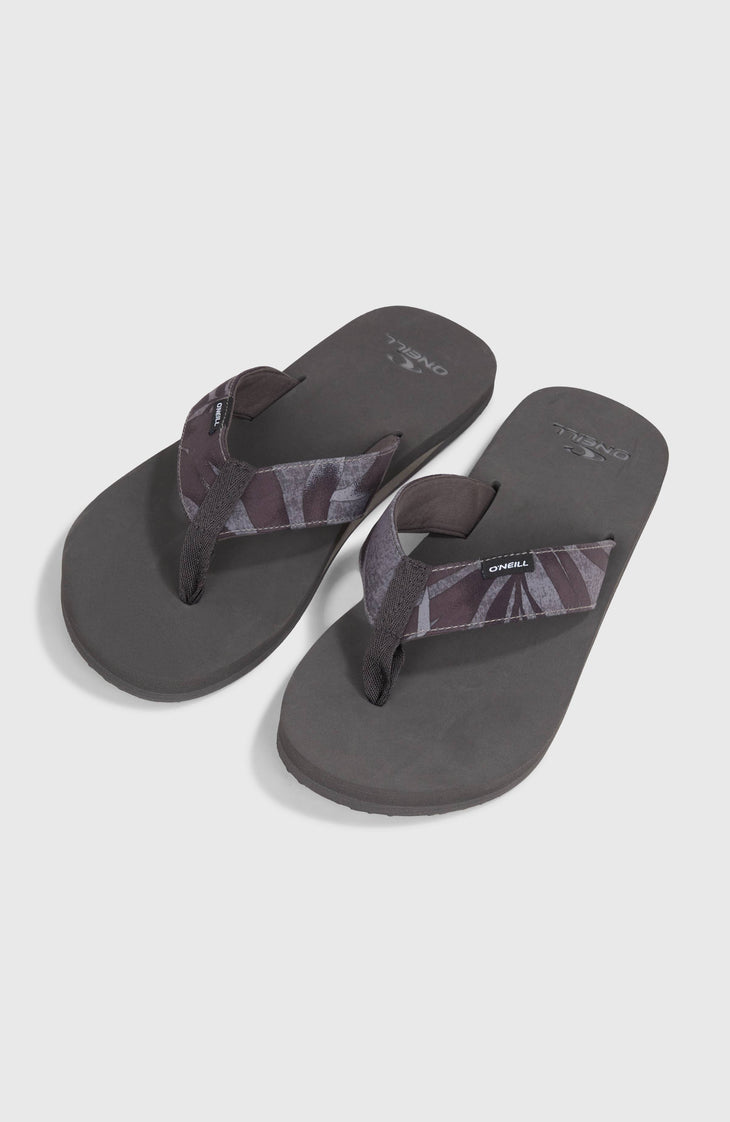O'Neill stoffen slippers | Black Dipped Leaves