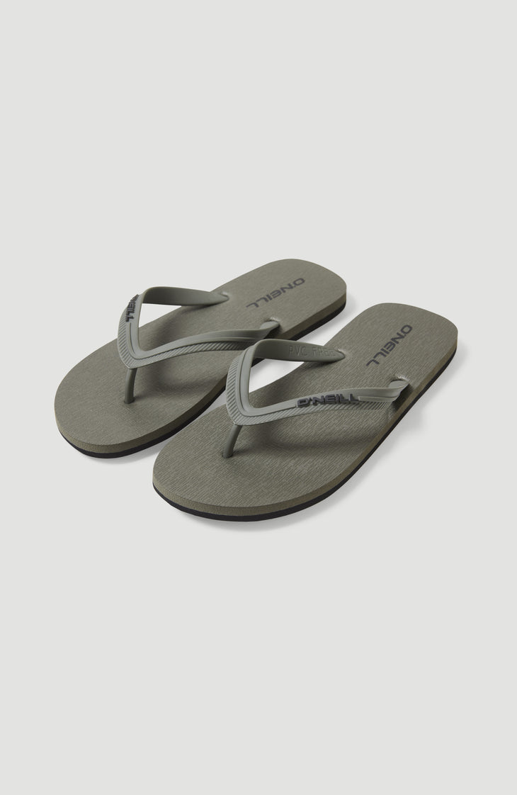 Profile Small Logo slippers | Military Green