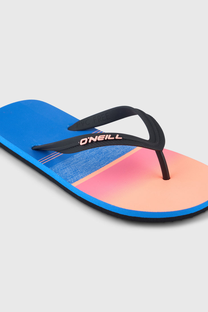 Profile Graphic slippers | Blue Gradient Stripe