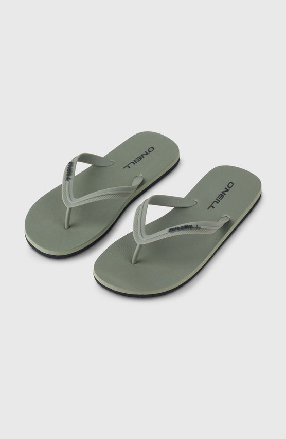 Profile Small Logo slippers | Military Green