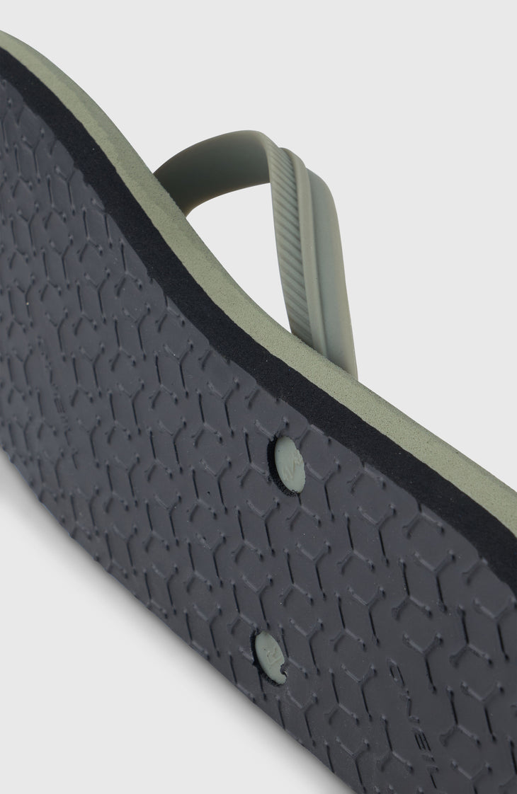 Profile Small Logo slippers | Military Green