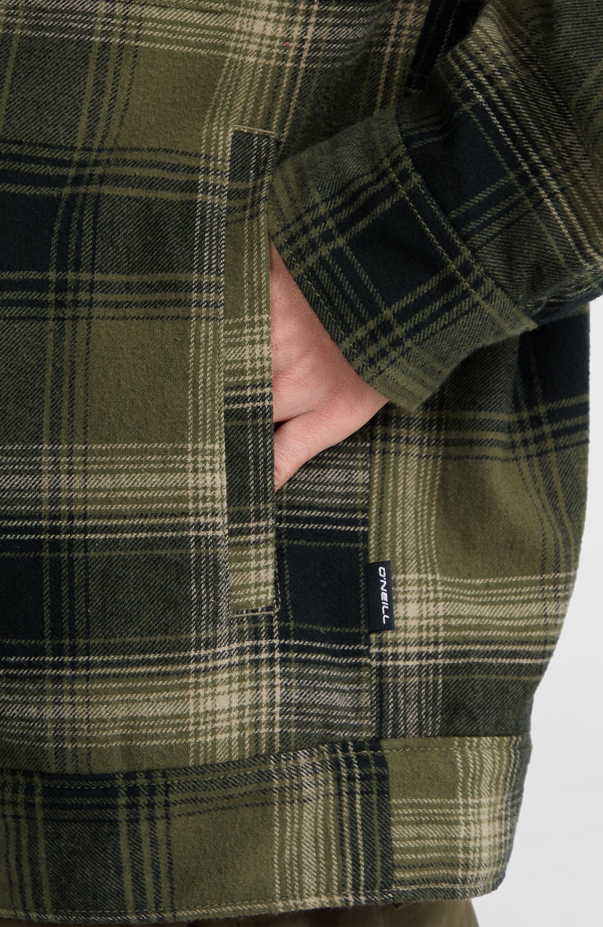 Jas met fleecevoering | Green Check Small