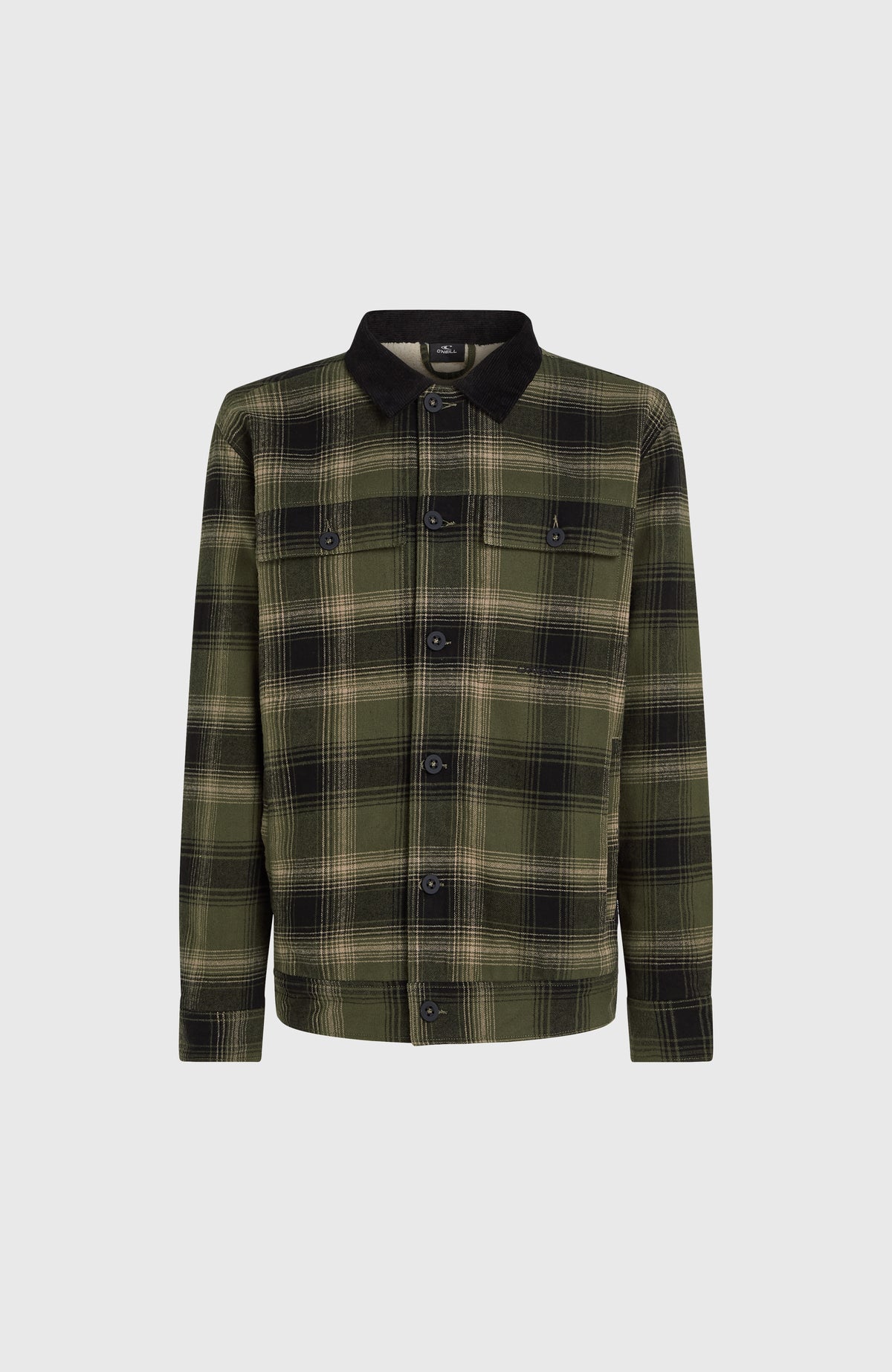 Jas met fleecevoering | Green Check Small