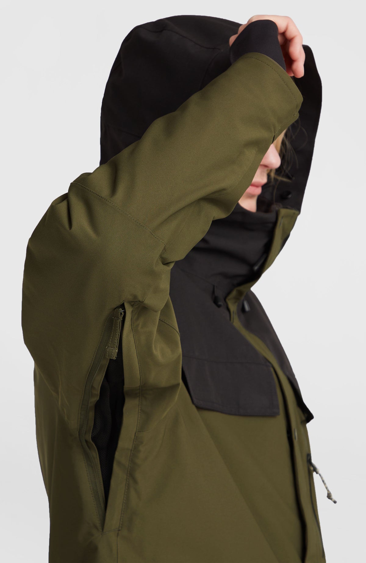 Utility Pro Hybrid wintersportjas | Forest Night Colour Block
